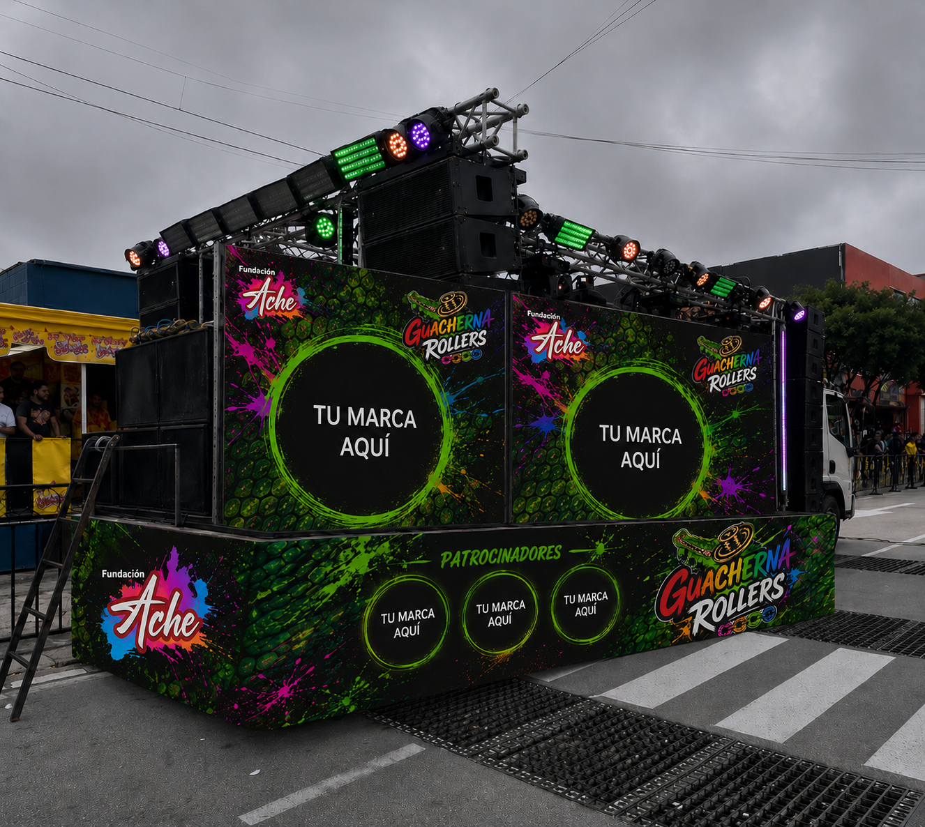 Mockup tráiler Guacherna Rollers